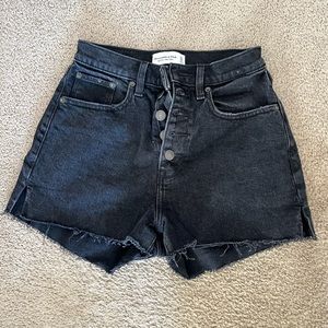 A&F Black Jean Shorts NWOT